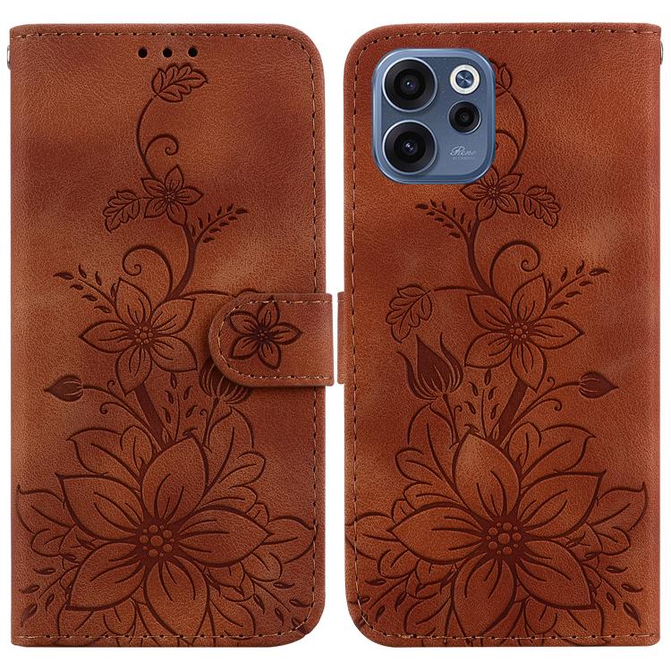 Lily Embossed Leather Phone Case, For OPPO A6 / A6s / A6t / A6x 4G / 5G Global, For OPPO Reno15 Pro Max 5G / Reno15 Pro India, For OPPO Reno15 Pro 5G / Reno15 Pro Mini 5G, For OPPO Reno15 F 5G Global, For OPPO Reno15 5G Global, For OPPO A6 GT 5G       ...