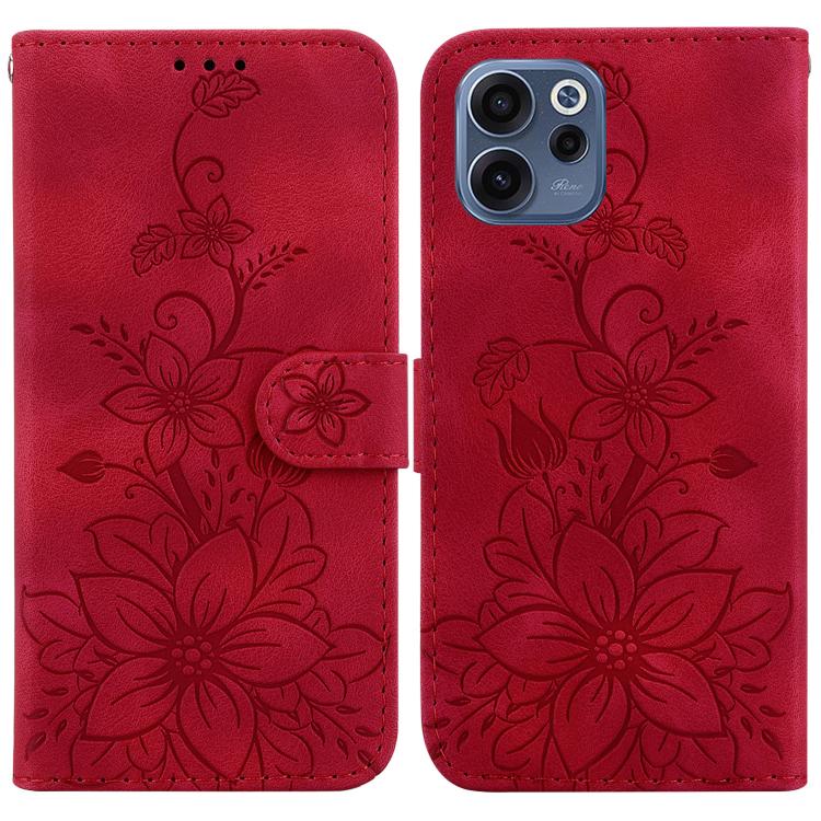 Lily Embossed Leather Phone Case, For OPPO A6 / A6s / A6t / A6x 4G / 5G Global, For OPPO Reno15 Pro Max 5G / Reno15 Pro India, For OPPO Reno15 Pro 5G / Reno15 Pro Mini 5G, For OPPO Reno15 F 5G Global, For OPPO Reno15 5G Global, For OPPO A6 GT 5G       ...