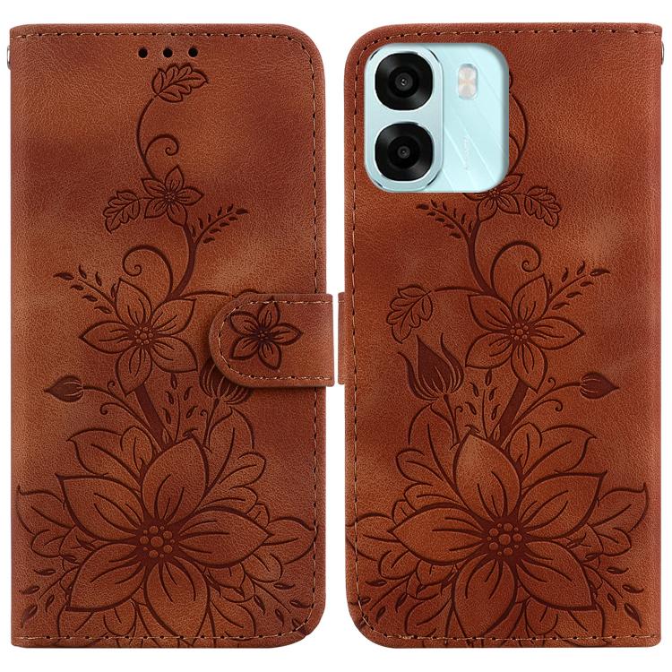 Lily Embossed Leather Phone Case, For OPPO A6 / A6s / A6t / A6x 4G / 5G Global, For OPPO Reno15 Pro Max 5G / Reno15 Pro India, For OPPO Reno15 Pro 5G / Reno15 Pro Mini 5G, For OPPO Reno15 F 5G Global, For OPPO Reno15 5G Global, For OPPO A6 GT 5G       ...