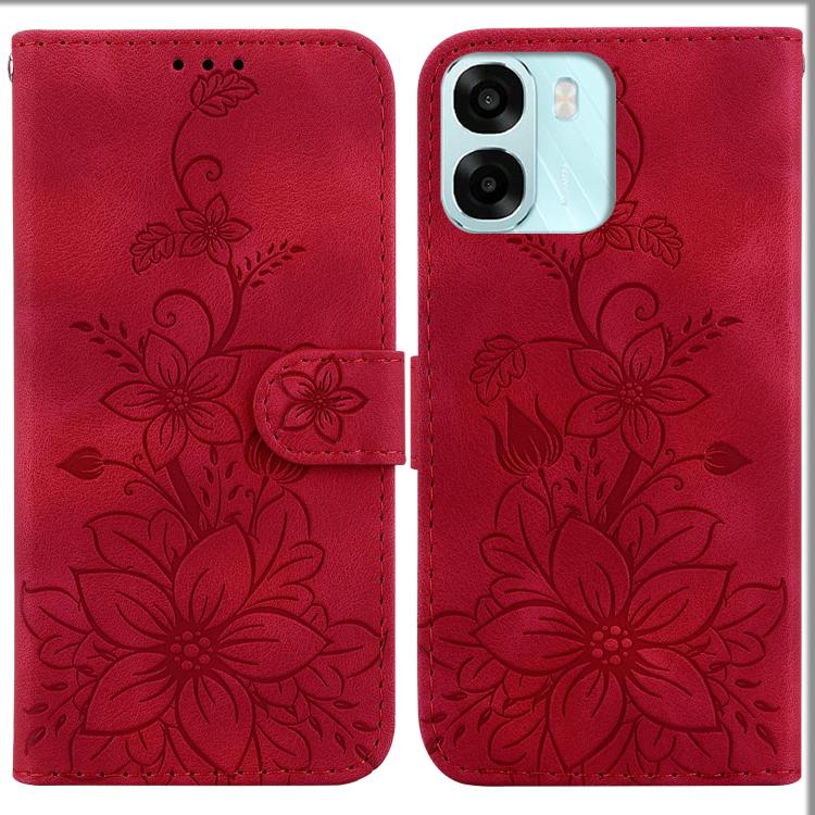Lily Embossed Leather Phone Case, For OPPO A6 / A6s / A6t / A6x 4G / 5G Global, For OPPO Reno15 Pro Max 5G / Reno15 Pro India, For OPPO Reno15 Pro 5G / Reno15 Pro Mini 5G, For OPPO Reno15 F 5G Global, For OPPO Reno15 5G Global, For OPPO A6 GT 5G       ...