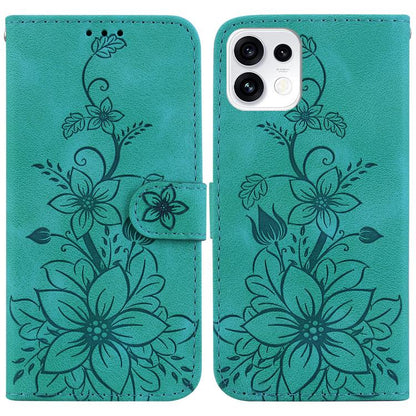 Lily Embossed Leather Phone Case, For OPPO Reno16 F 5G / Reno16 FS 5G, For OPPO Reno16 5G / Reno16 Pro 5G Global, For OPPO A6c 4G, For OPPO A6 / A6s / A6t / A6x 4G / 5G Global, For OPPO Reno15 Pro Max 5G / Reno15 Pro India                              ...