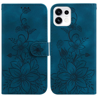 Lily Embossed Leather Phone Case, For OPPO Reno16 F 5G / Reno16 FS 5G, For OPPO Reno16 5G / Reno16 Pro 5G Global, For OPPO A6c 4G, For OPPO A6 / A6s / A6t / A6x 4G / 5G Global, For OPPO Reno15 Pro Max 5G / Reno15 Pro India                              ...
