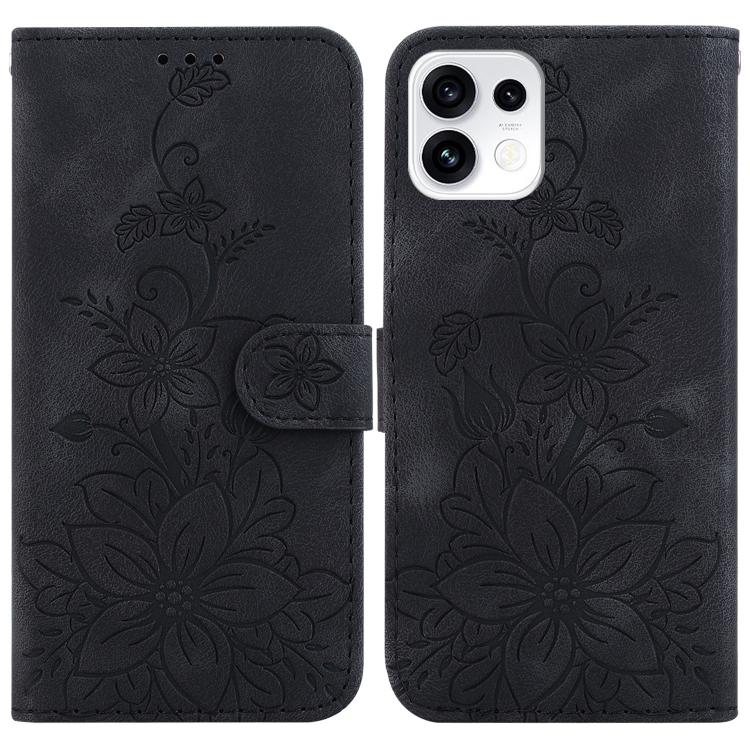 Lily Embossed Leather Phone Case, For OPPO Reno16 F 5G / Reno16 FS 5G, For OPPO Reno16 5G / Reno16 Pro 5G Global, For OPPO A6c 4G, For OPPO A6 / A6s / A6t / A6x 4G / 5G Global, For OPPO Reno15 Pro Max 5G / Reno15 Pro India                              ...