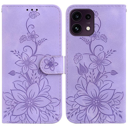 Lily Embossed Leather Phone Case, For OPPO Reno16 F 5G / Reno16 FS 5G, For OPPO Reno16 5G / Reno16 Pro 5G Global, For OPPO A6c 4G, For OPPO A6 / A6s / A6t / A6x 4G / 5G Global, For OPPO Reno15 Pro Max 5G / Reno15 Pro India                              ...