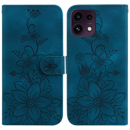 Lily Embossed Leather Phone Case, For OPPO Reno16 F 5G / Reno16 FS 5G, For OPPO Reno16 5G / Reno16 Pro 5G Global, For OPPO A6c 4G, For OPPO A6 / A6s / A6t / A6x 4G / 5G Global, For OPPO Reno15 Pro Max 5G / Reno15 Pro India                              ...