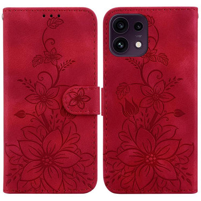 Lily Embossed Leather Phone Case, For OPPO Reno16 F 5G / Reno16 FS 5G, For OPPO Reno16 5G / Reno16 Pro 5G Global, For OPPO A6c 4G, For OPPO A6 / A6s / A6t / A6x 4G / 5G Global, For OPPO Reno15 Pro Max 5G / Reno15 Pro India                              ...