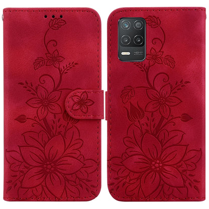 Lily Embossed Leather Phone Case, For Realme C35, For Realme 9i / A76 4G / A36, For Realme 8i, For Realme C20 / C11 2021, For Realme C21Y, For Realme 8 / 8 Pro, For Realme 8 5G Global / V13 5G, For Realme C21