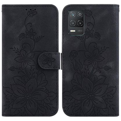 Lily Embossed Leather Phone Case, For Realme C35, For Realme 9i / A76 4G / A36, For Realme 8i, For Realme C20 / C11 2021, For Realme C21Y, For Realme 8 / 8 Pro, For Realme 8 5G Global / V13 5G, For Realme C21