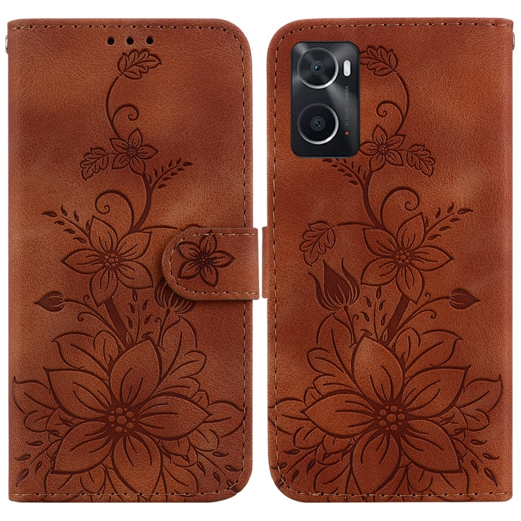 Lily Embossed Leather Phone Case, For Realme C35, For Realme 9i / A76 4G / A36, For Realme 8i, For Realme C20 / C11 2021, For Realme C21Y, For Realme 8 / 8 Pro, For Realme 8 5G Global / V13 5G, For Realme C21