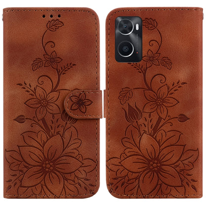 Lily Embossed Leather Phone Case, For Realme C35, For Realme 9i / A76 4G / A36, For Realme 8i, For Realme C20 / C11 2021, For Realme C21Y, For Realme 8 / 8 Pro, For Realme 8 5G Global / V13 5G, For Realme C21