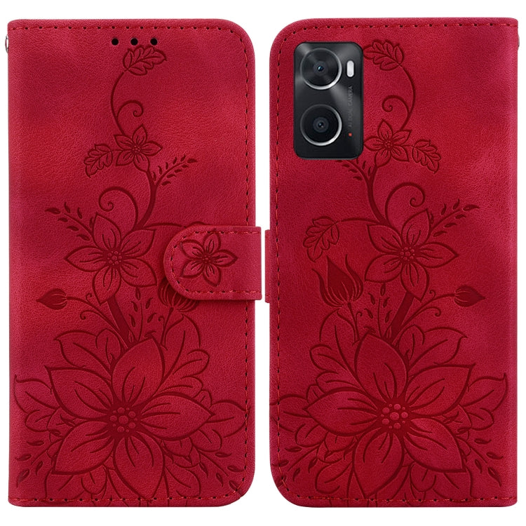 Lily Embossed Leather Phone Case, For Realme C35, For Realme 9i / A76 4G / A36, For Realme 8i, For Realme C20 / C11 2021, For Realme C21Y, For Realme 8 / 8 Pro, For Realme 8 5G Global / V13 5G, For Realme C21