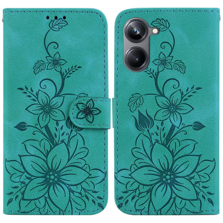 Lily Embossed Leather Phone Case, For Realme 12+, For Realme 12 Pro+ Global, For Realme C67 4G Global, For Realme 11 4G Global, For Realme 11 5G/Narzo 60 India Version, For Realme 11 5G Global, For Realme 11 Pro / 11 Pro+ / Narzo 60 Pro                ...