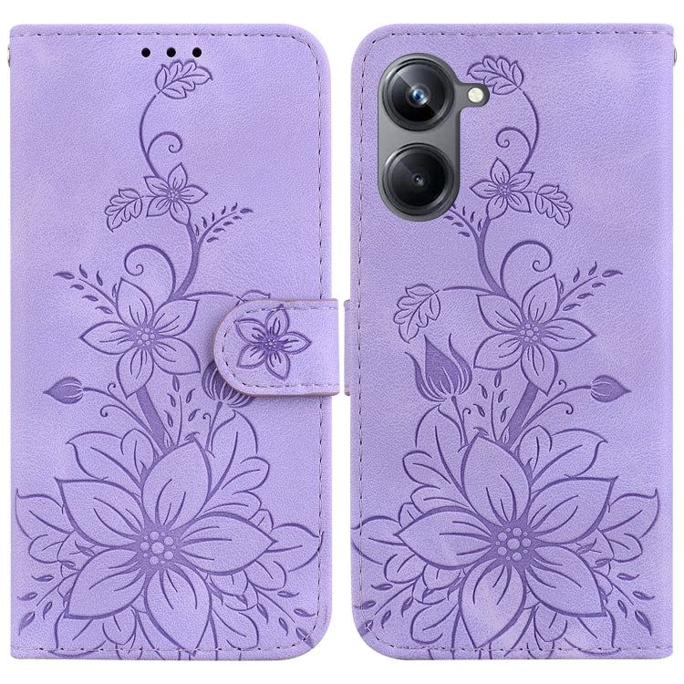 Lily Embossed Leather Phone Case, For Realme 12+, For Realme 12 Pro+ Global, For Realme C67 4G Global, For Realme 11 4G Global, For Realme 11 5G/Narzo 60 India Version, For Realme 11 5G Global, For Realme 11 Pro / 11 Pro+ / Narzo 60 Pro                ...