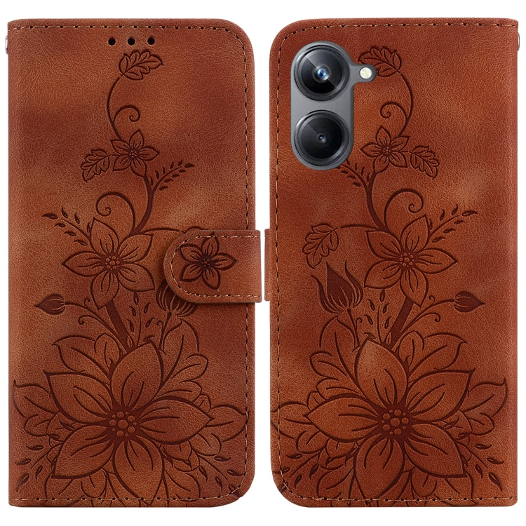 Lily Embossed Leather Phone Case, For Realme 12+, For Realme 12 Pro+ Global, For Realme C67 4G Global, For Realme 11 4G Global, For Realme 11 5G/Narzo 60 India Version, For Realme 11 5G Global, For Realme 11 Pro / 11 Pro+ / Narzo 60 Pro                ...