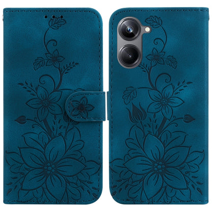 Lily Embossed Leather Phone Case, For Realme 12+, For Realme 12 Pro+ Global, For Realme C67 4G Global, For Realme 11 4G Global, For Realme 11 5G/Narzo 60 India Version, For Realme 11 5G Global, For Realme 11 Pro / 11 Pro+ / Narzo 60 Pro                ...