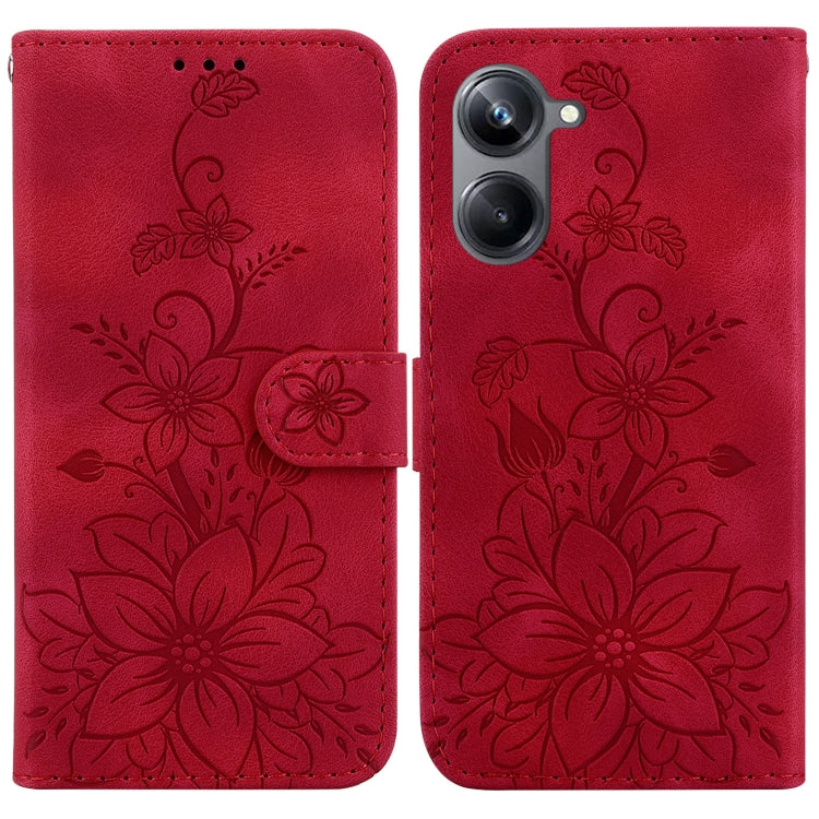 Lily Embossed Leather Phone Case, For Realme 12+, For Realme 12 Pro+ Global, For Realme C67 4G Global, For Realme 11 4G Global, For Realme 11 5G/Narzo 60 India Version, For Realme 11 5G Global, For Realme 11 Pro / 11 Pro+ / Narzo 60 Pro                ...