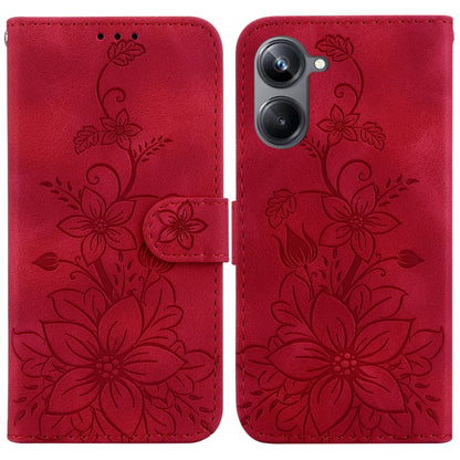 Lily Embossed Leather Phone Case, For Realme 12+, For Realme 12 Pro+ Global, For Realme C67 4G Global, For Realme 11 4G Global, For Realme 11 5G/Narzo 60 India Version, For Realme 11 5G Global, For Realme 11 Pro / 11 Pro+ / Narzo 60 Pro                ...