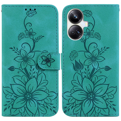 Lily Embossed Leather Phone Case, For Realme 12+, For Realme 12 Pro+ Global, For Realme C67 4G Global, For Realme 11 4G Global, For Realme 11 5G/Narzo 60 India Version, For Realme 11 5G Global, For Realme 11 Pro / 11 Pro+ / Narzo 60 Pro                ...