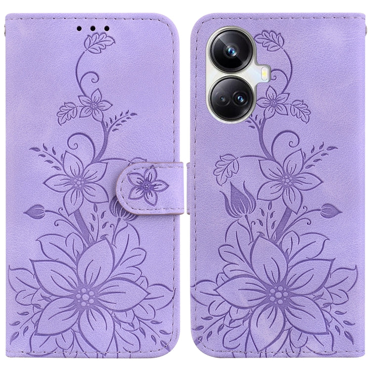 Lily Embossed Leather Phone Case, For Realme 12+, For Realme 12 Pro+ Global, For Realme C67 4G Global, For Realme 11 4G Global, For Realme 11 5G/Narzo 60 India Version, For Realme 11 5G Global, For Realme 11 Pro / 11 Pro+ / Narzo 60 Pro                ...