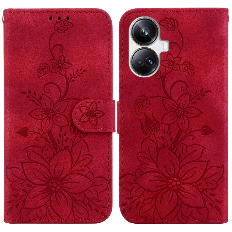 Lily Embossed Leather Phone Case, For Realme 12+, For Realme 12 Pro+ Global, For Realme C67 4G Global, For Realme 11 4G Global, For Realme 11 5G/Narzo 60 India Version, For Realme 11 5G Global, For Realme 11 Pro / 11 Pro+ / Narzo 60 Pro                ...