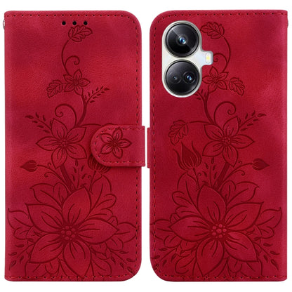 Lily Embossed Leather Phone Case, For Realme 12+, For Realme 12 Pro+ Global, For Realme C67 4G Global, For Realme 11 4G Global, For Realme 11 5G/Narzo 60 India Version, For Realme 11 5G Global, For Realme 11 Pro / 11 Pro+ / Narzo 60 Pro                ...