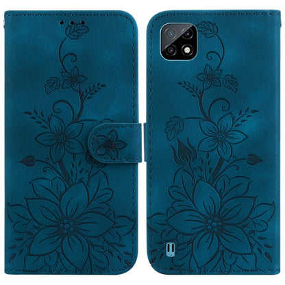Lily Embossed Leather Phone Case, For Realme C35, For Realme 9i / A76 4G / A36, For Realme 8i, For Realme C20 / C11 2021, For Realme C21Y, For Realme 8 / 8 Pro, For Realme 8 5G Global / V13 5G, For Realme C21