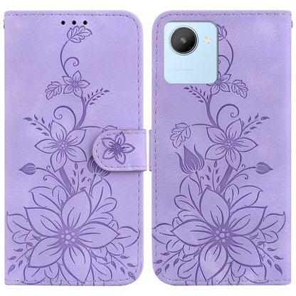 Lily Embossed Leather Phone Case, For Realme 12+, For Realme 12 Pro+ Global, For Realme C67 4G Global, For Realme 11 4G Global, For Realme 11 5G/Narzo 60 India Version, For Realme 11 5G Global, For Realme 11 Pro / 11 Pro+ / Narzo 60 Pro                ...