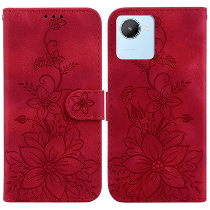Lily Embossed Leather Phone Case, For Realme 12+, For Realme 12 Pro+ Global, For Realme C67 4G Global, For Realme 11 4G Global, For Realme 11 5G/Narzo 60 India Version, For Realme 11 5G Global, For Realme 11 Pro / 11 Pro+ / Narzo 60 Pro                ...