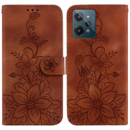 Lily Embossed Leather Phone Case, For Realme 12+, For Realme 12 Pro+ Global, For Realme C67 4G Global, For Realme 11 4G Global, For Realme 11 5G/Narzo 60 India Version, For Realme 11 5G Global, For Realme 11 Pro / 11 Pro+ / Narzo 60 Pro                ...