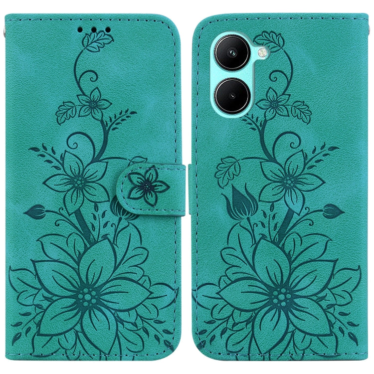 Lily Embossed Leather Phone Case, For Realme 12+, For Realme 12 Pro+ Global, For Realme C67 4G Global, For Realme 11 4G Global, For Realme 11 5G/Narzo 60 India Version, For Realme 11 5G Global, For Realme 11 Pro / 11 Pro+ / Narzo 60 Pro                ...