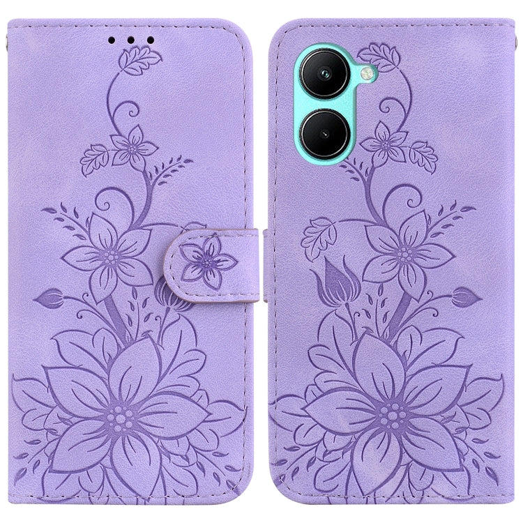 Lily Embossed Leather Phone Case, For Realme 12+, For Realme 12 Pro+ Global, For Realme C67 4G Global, For Realme 11 4G Global, For Realme 11 5G/Narzo 60 India Version, For Realme 11 5G Global, For Realme 11 Pro / 11 Pro+ / Narzo 60 Pro                ...