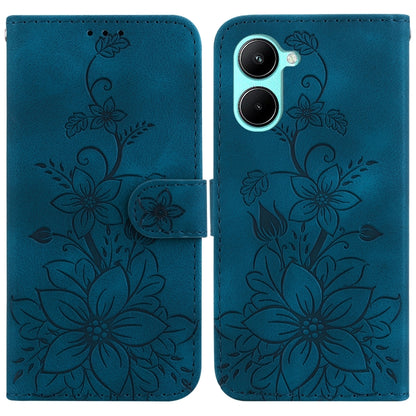 Lily Embossed Leather Phone Case, For Realme 12+, For Realme 12 Pro+ Global, For Realme C67 4G Global, For Realme 11 4G Global, For Realme 11 5G/Narzo 60 India Version, For Realme 11 5G Global, For Realme 11 Pro / 11 Pro+ / Narzo 60 Pro                ...