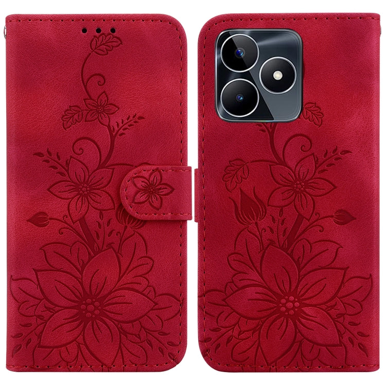 Lily Embossed Leather Phone Case, For Realme 12+, For Realme 12 Pro+ Global, For Realme C67 4G Global, For Realme 11 4G Global, For Realme 11 5G/Narzo 60 India Version, For Realme 11 5G Global, For Realme 11 Pro / 11 Pro+ / Narzo 60 Pro                ...