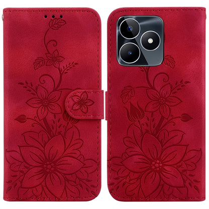 Lily Embossed Leather Phone Case, For Realme 12+, For Realme 12 Pro+ Global, For Realme C67 4G Global, For Realme 11 4G Global, For Realme 11 5G/Narzo 60 India Version, For Realme 11 5G Global, For Realme 11 Pro / 11 Pro+ / Narzo 60 Pro                ...