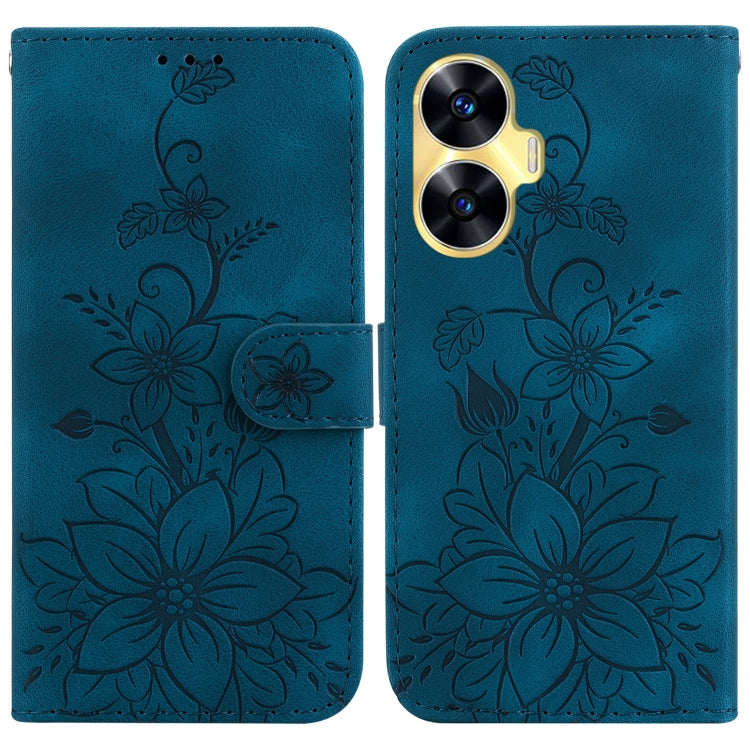 Lily Embossed Leather Phone Case, For Realme 12+, For Realme 12 Pro+ Global, For Realme C67 4G Global, For Realme 11 4G Global, For Realme 11 5G/Narzo 60 India Version, For Realme 11 5G Global, For Realme 11 Pro / 11 Pro+ / Narzo 60 Pro                ...
