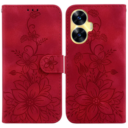 Lily Embossed Leather Phone Case, For Realme 12+, For Realme 12 Pro+ Global, For Realme C67 4G Global, For Realme 11 4G Global, For Realme 11 5G/Narzo 60 India Version, For Realme 11 5G Global, For Realme 11 Pro / 11 Pro+ / Narzo 60 Pro                ...