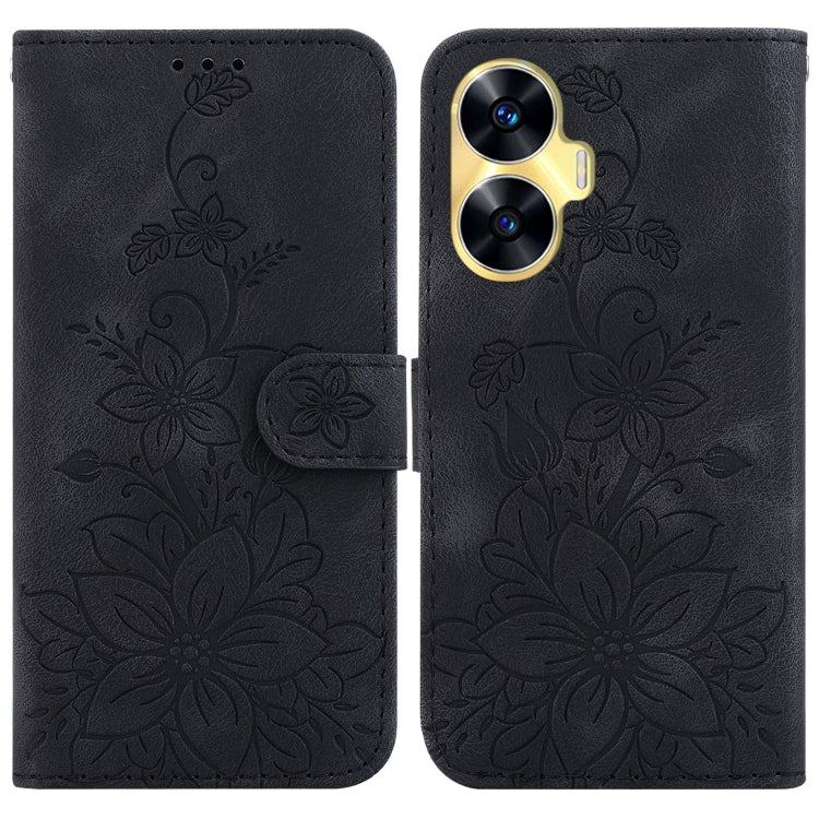 Lily Embossed Leather Phone Case, For Realme 12+, For Realme 12 Pro+ Global, For Realme C67 4G Global, For Realme 11 4G Global, For Realme 11 5G/Narzo 60 India Version, For Realme 11 5G Global, For Realme 11 Pro / 11 Pro+ / Narzo 60 Pro                ...