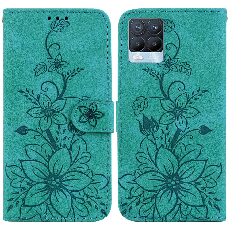 Lily Embossed Leather Phone Case, For Realme C35, For Realme 9i / A76 4G / A36, For Realme 8i, For Realme C20 / C11 2021, For Realme C21Y, For Realme 8 / 8 Pro, For Realme 8 5G Global / V13 5G, For Realme C21
