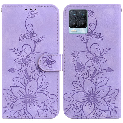 Lily Embossed Leather Phone Case, For Realme C35, For Realme 9i / A76 4G / A36, For Realme 8i, For Realme C20 / C11 2021, For Realme C21Y, For Realme 8 / 8 Pro, For Realme 8 5G Global / V13 5G, For Realme C21