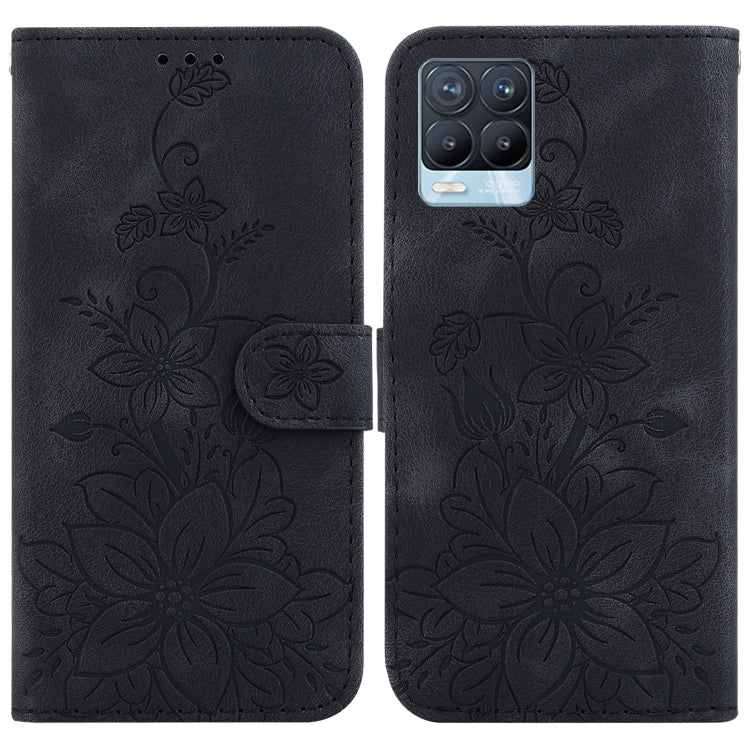 Lily Embossed Leather Phone Case, For Realme C35, For Realme 9i / A76 4G / A36, For Realme 8i, For Realme C20 / C11 2021, For Realme C21Y, For Realme 8 / 8 Pro, For Realme 8 5G Global / V13 5G, For Realme C21