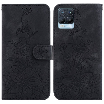 Lily Embossed Leather Phone Case, For Realme C35, For Realme 9i / A76 4G / A36, For Realme 8i, For Realme C20 / C11 2021, For Realme C21Y, For Realme 8 / 8 Pro, For Realme 8 5G Global / V13 5G, For Realme C21