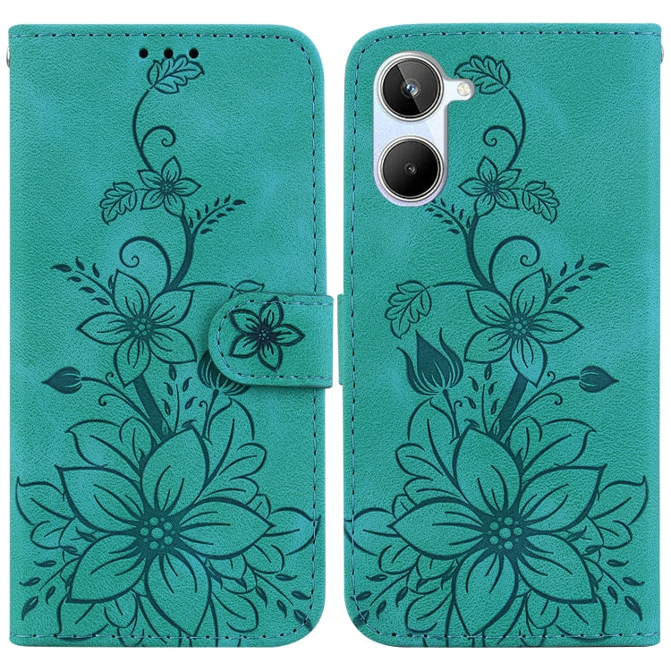 Lily Embossed Leather Phone Case, For Realme 12+, For Realme 12 Pro+ Global, For Realme C67 4G Global, For Realme 11 4G Global, For Realme 11 5G/Narzo 60 India Version, For Realme 11 5G Global, For Realme 11 Pro / 11 Pro+ / Narzo 60 Pro                ...