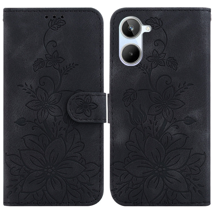 Lily Embossed Leather Phone Case, For Realme 12+, For Realme 12 Pro+ Global, For Realme C67 4G Global, For Realme 11 4G Global, For Realme 11 5G/Narzo 60 India Version, For Realme 11 5G Global, For Realme 11 Pro / 11 Pro+ / Narzo 60 Pro                ...