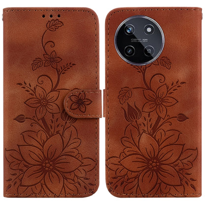 Lily Embossed Leather Phone Case, For Realme 12+, For Realme 12 Pro+ Global, For Realme C67 4G Global, For Realme 11 4G Global, For Realme 11 5G/Narzo 60 India Version, For Realme 11 5G Global, For Realme 11 Pro / 11 Pro+ / Narzo 60 Pro                ...