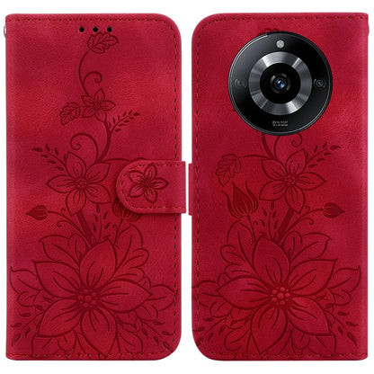 Lily Embossed Leather Phone Case, For Realme 12+, For Realme 12 Pro+ Global, For Realme C67 4G Global, For Realme 11 4G Global, For Realme 11 5G/Narzo 60 India Version, For Realme 11 5G Global, For Realme 11 Pro / 11 Pro+ / Narzo 60 Pro                ...