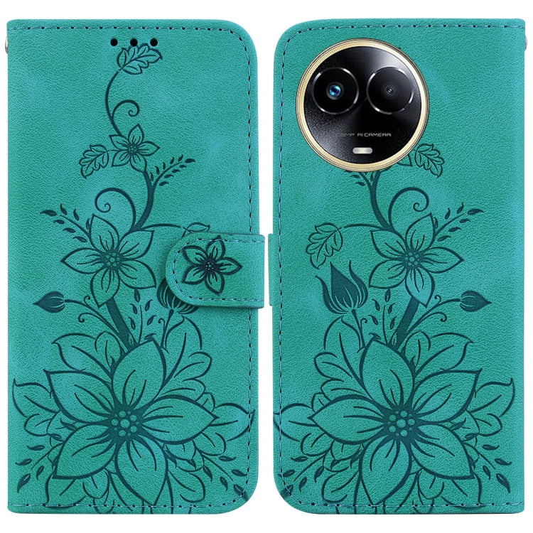 Lily Embossed Leather Phone Case, For Realme 12+, For Realme 12 Pro+ Global, For Realme C67 4G Global, For Realme 11 4G Global, For Realme 11 5G/Narzo 60 India Version, For Realme 11 5G Global, For Realme 11 Pro / 11 Pro+ / Narzo 60 Pro                ...