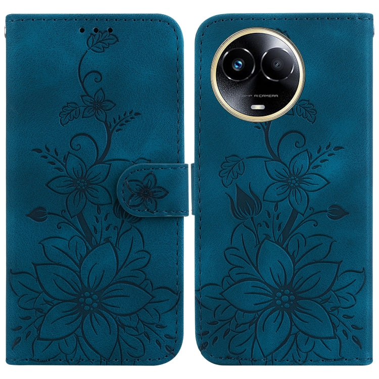 Lily Embossed Leather Phone Case, For Realme 12+, For Realme 12 Pro+ Global, For Realme C67 4G Global, For Realme 11 4G Global, For Realme 11 5G/Narzo 60 India Version, For Realme 11 5G Global, For Realme 11 Pro / 11 Pro+ / Narzo 60 Pro                ...