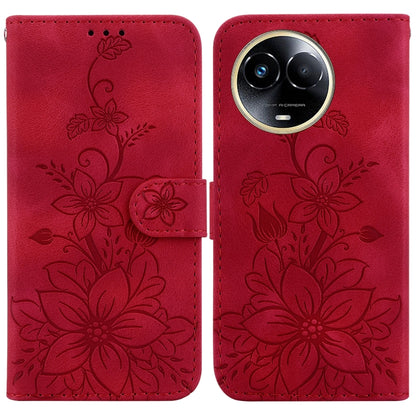 Lily Embossed Leather Phone Case, For Realme 12+, For Realme 12 Pro+ Global, For Realme C67 4G Global, For Realme 11 4G Global, For Realme 11 5G/Narzo 60 India Version, For Realme 11 5G Global, For Realme 11 Pro / 11 Pro+ / Narzo 60 Pro                ...