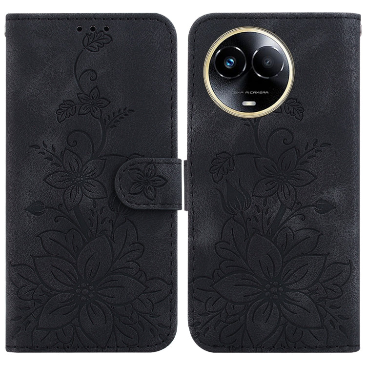 Lily Embossed Leather Phone Case, For Realme 12+, For Realme 12 Pro+ Global, For Realme C67 4G Global, For Realme 11 4G Global, For Realme 11 5G/Narzo 60 India Version, For Realme 11 5G Global, For Realme 11 Pro / 11 Pro+ / Narzo 60 Pro                ...