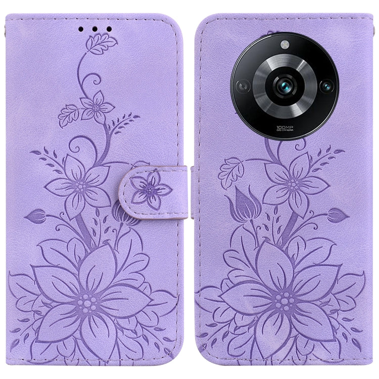 Lily Embossed Leather Phone Case, For Realme 12+, For Realme 12 Pro+ Global, For Realme C67 4G Global, For Realme 11 4G Global, For Realme 11 5G/Narzo 60 India Version, For Realme 11 5G Global, For Realme 11 Pro / 11 Pro+ / Narzo 60 Pro                ...